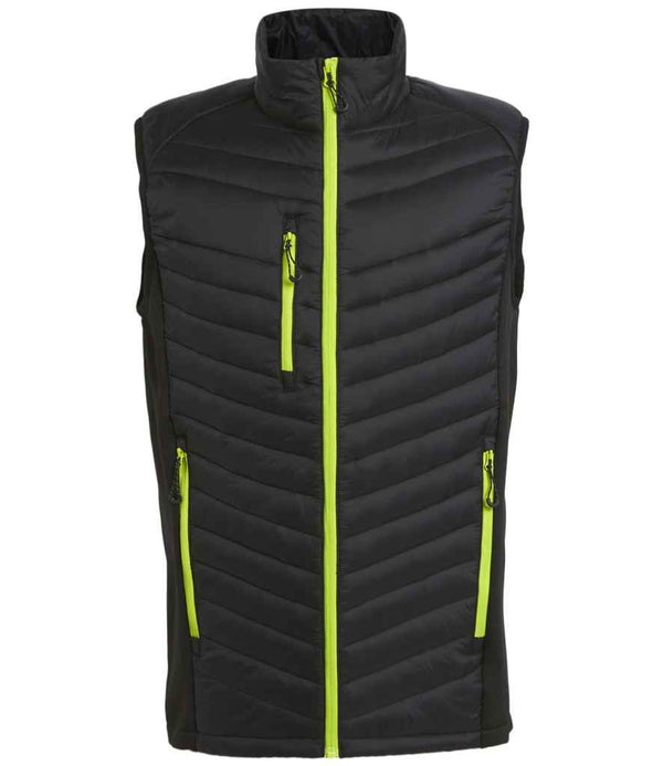 Regatta Navigate Hybrid Bodywarmer Black/Lime Green