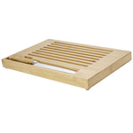 Branded Pao bamboo cutting board with knife