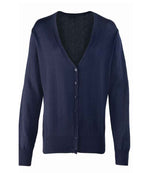 Premier Ladies Cotton Acrylic V Neck Cardigan