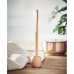 Bamboo tooth brush with stand