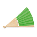 Branded Manual hand fan with bamboo handle