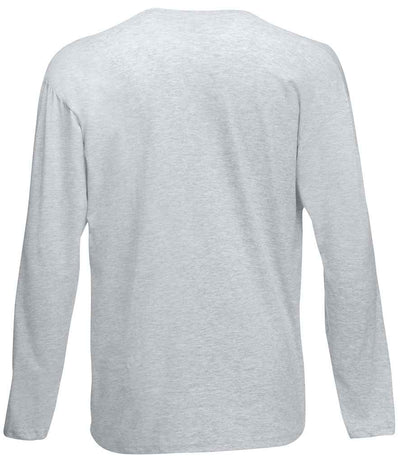 Fruit of the Loom Long Sleeve Value T-Shirt Heather Grey