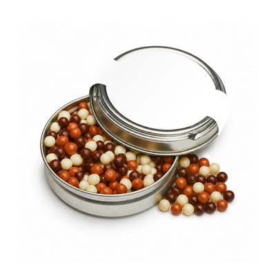 Branded Caviar Tin of Mixed Chocolate Pearls