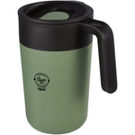 Branded Nordia 400 ml double-wall recycled mug