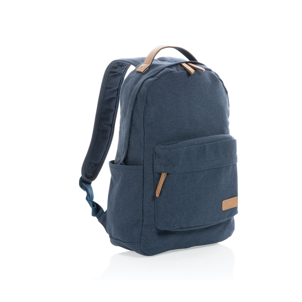 Branded Impact AWARE™ 16 oz. recycled canvas backpack