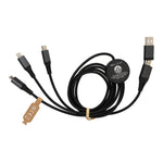 Terra RCS recycled aluminium 120cm 6-in-1 cable