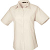 Premier Ladies Short Sleeve Poplin Blouse