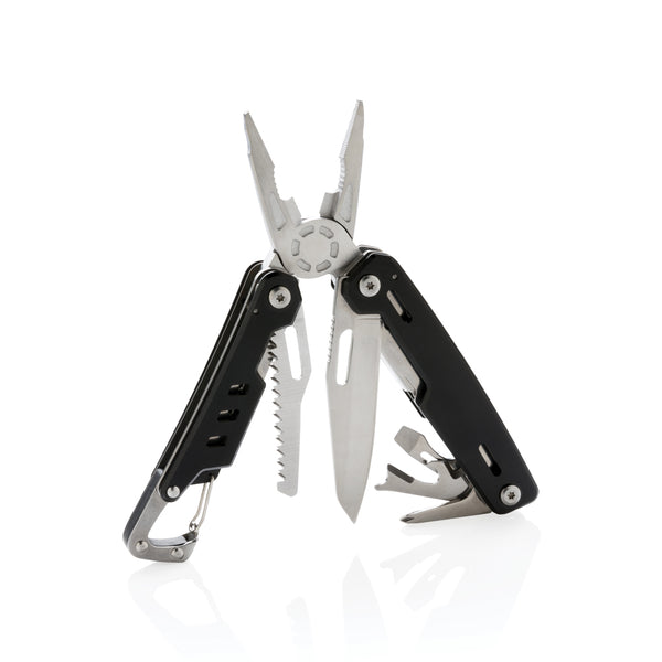 Branded Solid multitool with carabiner