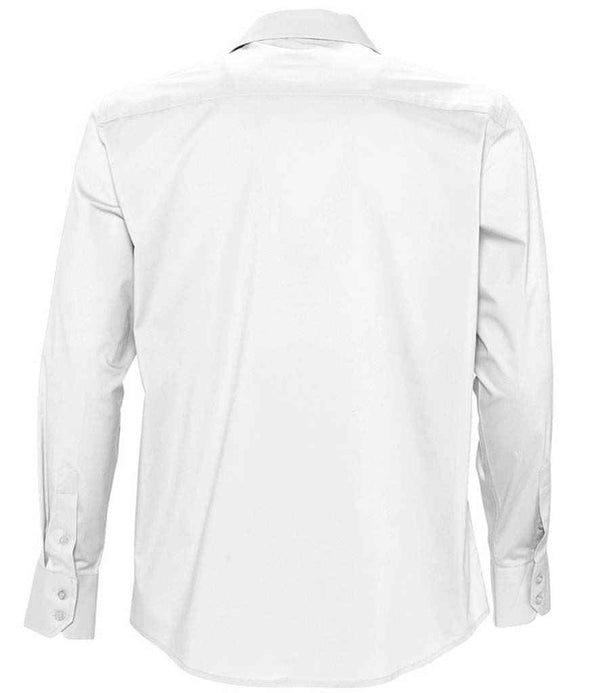 SOL'S Brighton Long Sleeve Fitted Shirt White