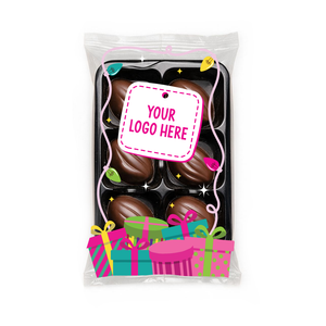 Branded Tray of 6 Chocolate Truffles