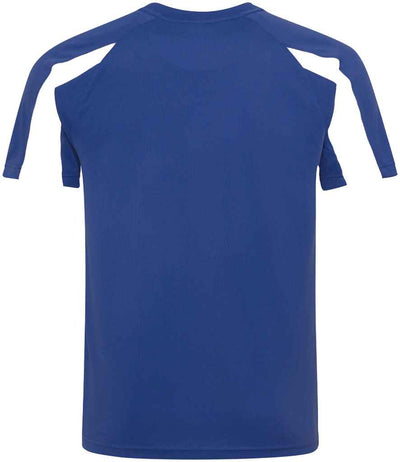 AWDis Cool Contrast Wicking T-Shirt Royal Blue/Arctic White