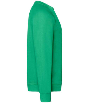 Fruit of the Loom Classic Raglan Sweatshirt Kelly Green