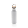 Branded Modern stainless steel bottle with bamboo lid