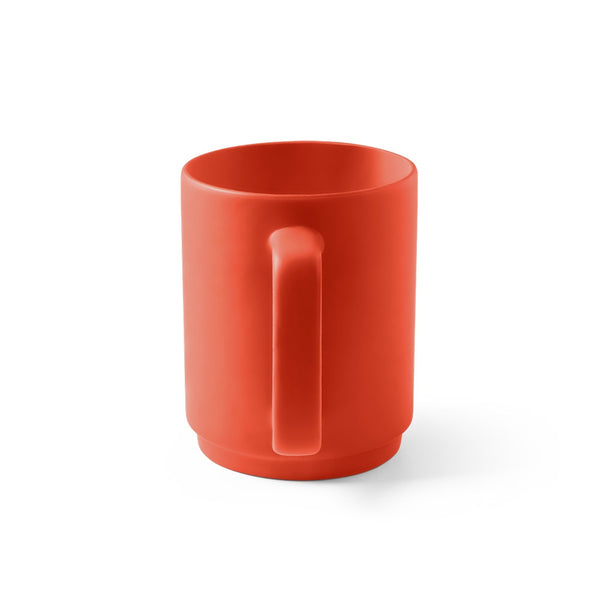 MIGHTY. Ceramic mug with cylindrical body 330 mL