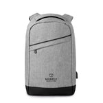 Branded 2 tone backpack incl USB plug