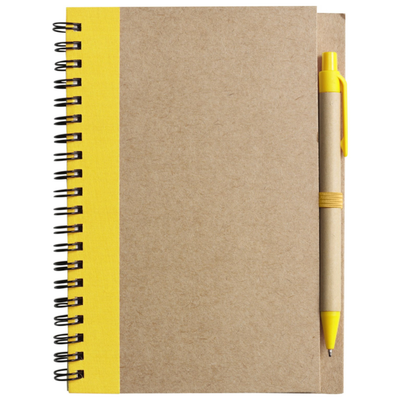 Branded Smithen Cardboard notebook with ballpen