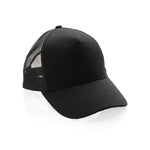 Branded Impact AWARE™ Brushed rcotton 5 panel trucker cap 190gr
