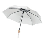 21 inch RPET foldable umbrella White