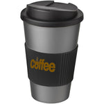 Americano® 350 ml tumbler with grip & spill-proof lid