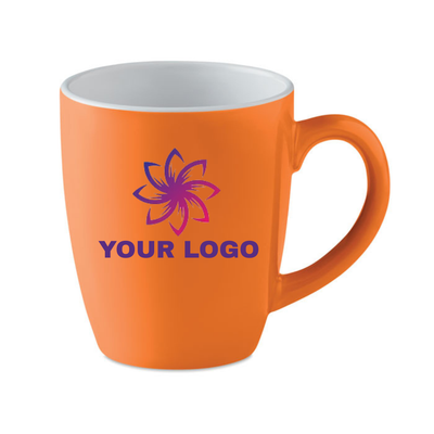 Branded Ceramic coloured mug 290 ml