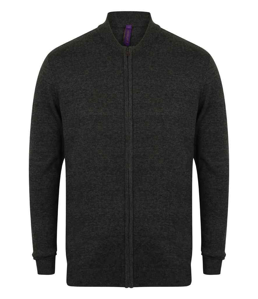 Branded Henbury Unisex Zip Through Cardigan