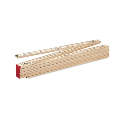 Branded Carpenter ruler in wood 2m