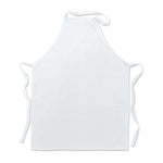 Kitchen apron in cotton White