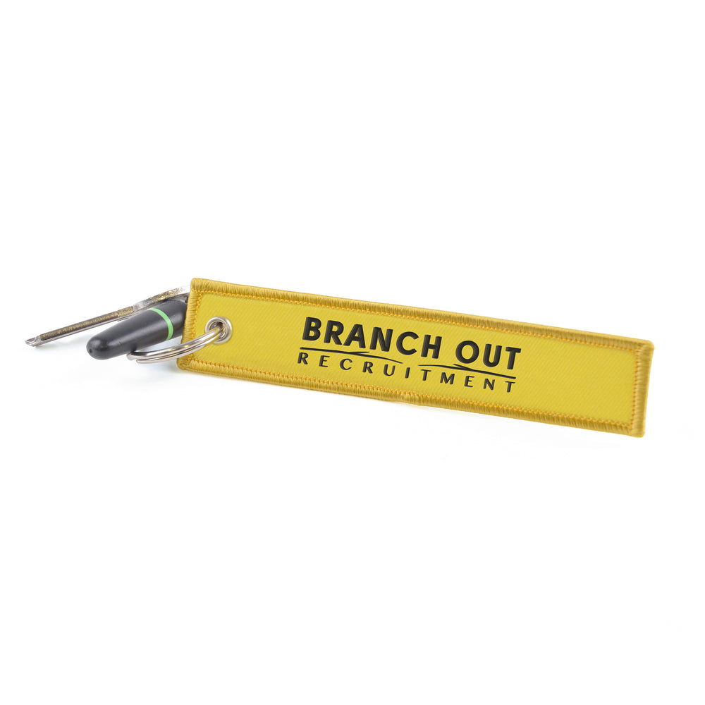Branded Embroidered Keyring