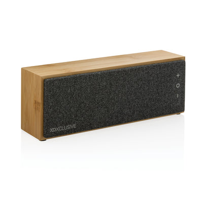 Branded Wynn 10W bamboo wireless speaker
