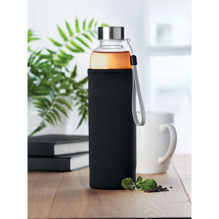 Branded Single wall glass bottle 500ml
