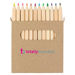 Branded Tallin 12-Piece Coloured Pencil Set