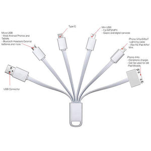 5 in 1 USB Charger Cable