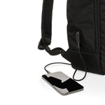 Branded Swiss Peak AWARE™ modern 15.6" laptop backpack