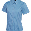 Ladies Pinpoint Oxford Half Sleeve Shirt