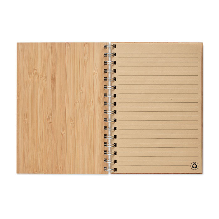 Branded A5 ring bound Bamboo notebook