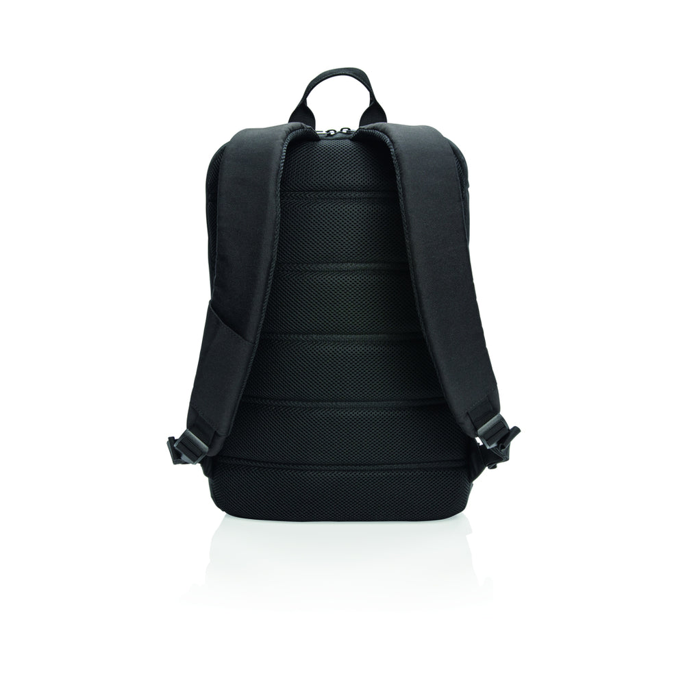 Branded Madrid anti-theft RFID USB laptop backpack PVC free