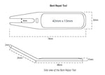 Bent Golf Divot Repair Tool