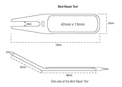 Bent Golf Divot Repair Tool