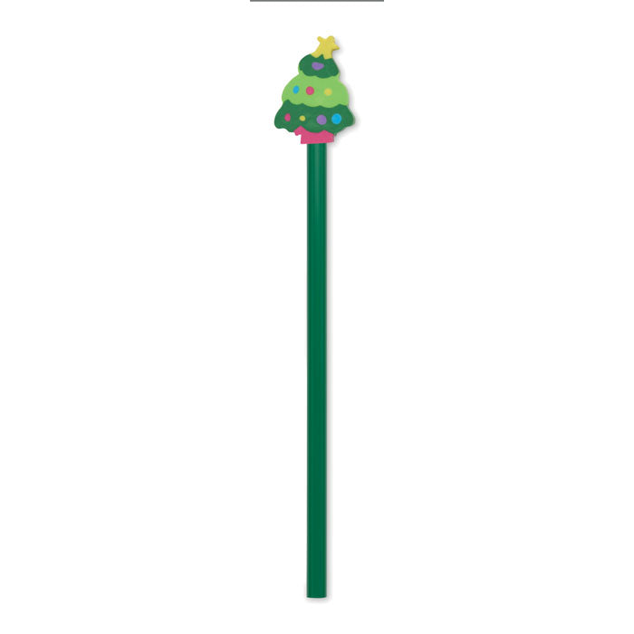 Christmas pencil with eraser