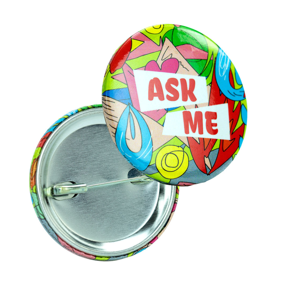 Express Round Full Colour Print Button Badge - 38mm