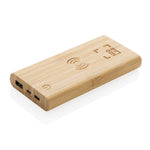 Branded Bamboo 8.000 mAh 5W wireless powerbank