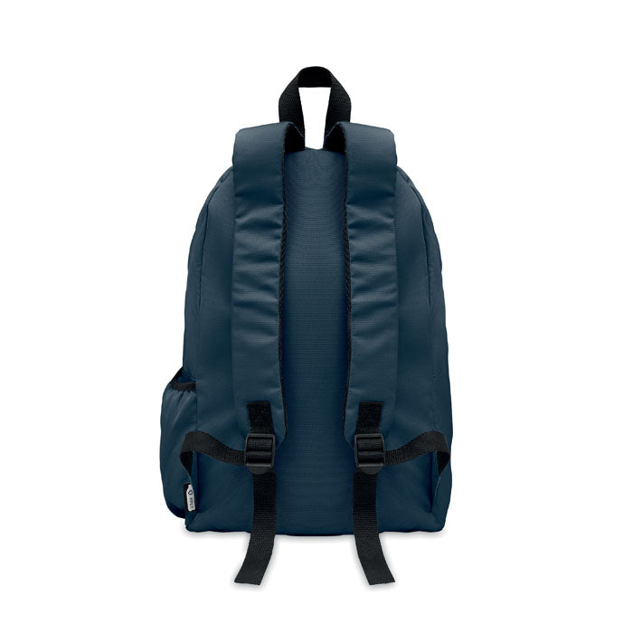 Branded 600D RPET polyester backpack