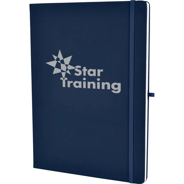 Express A4 Soft Touch Notebook & Pen Loop Navy