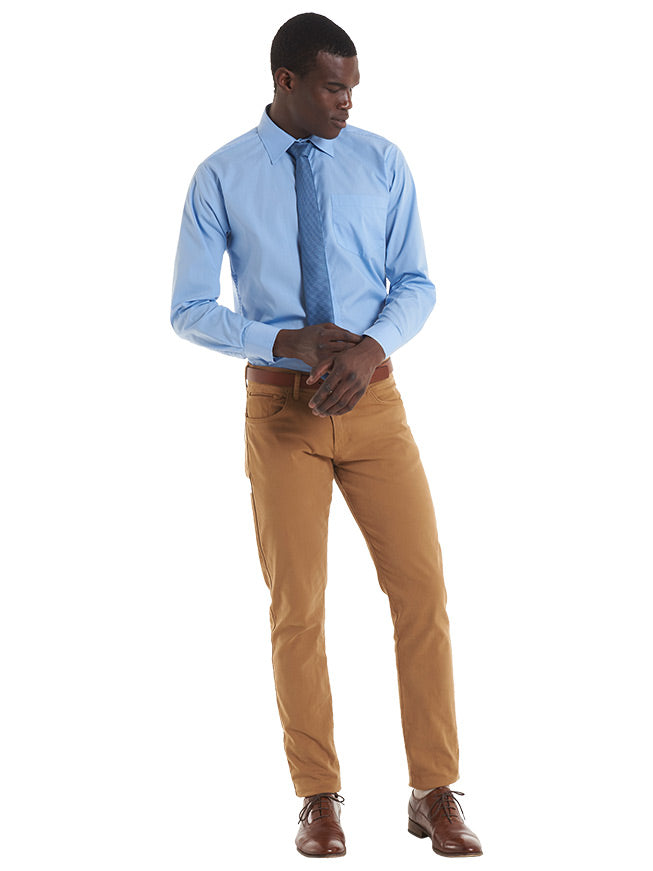 Uneek Men's Long Sleeve Poplin Shirt