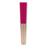 Branded Manual hand fan with wood handle
