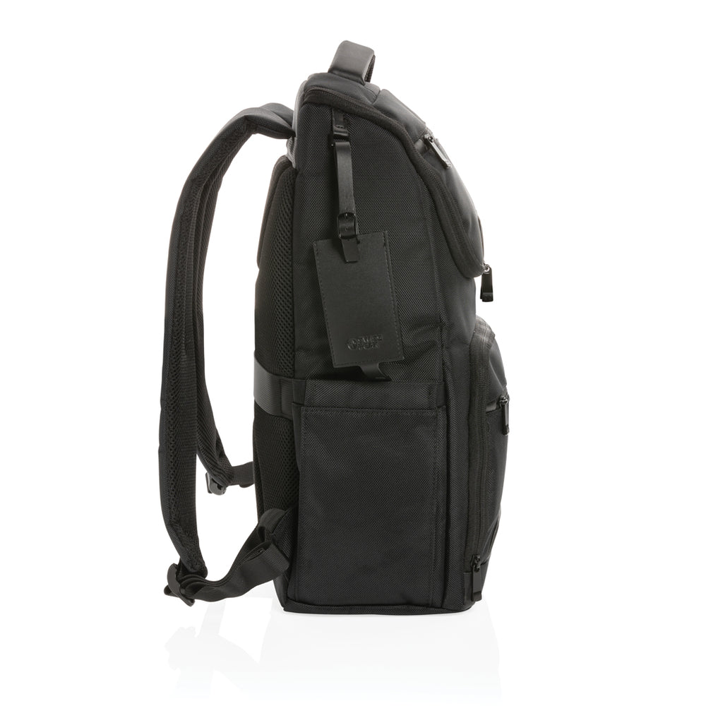 Branded Swiss Peak AWARE™ RPET Voyager 15.6" laptop backpack