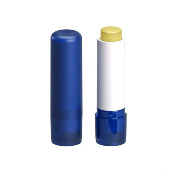 Lip Balm Stick Blue Frosted Container & Cap 4.6g