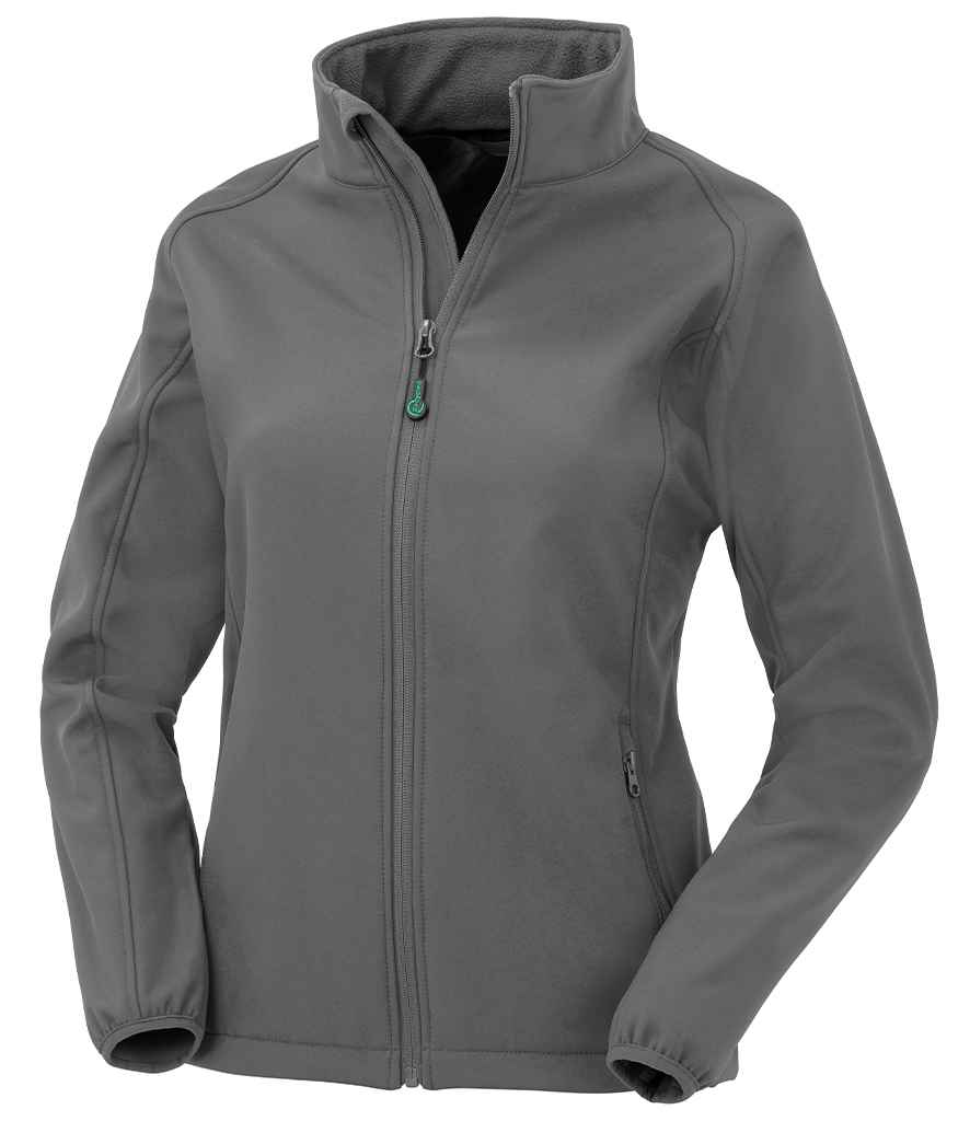 Result Genuine Recycled Ladies Printable Soft Shell Jacket Workguard Grey