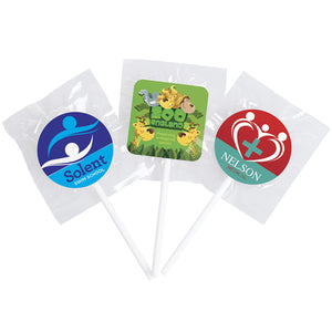 Fruit Flavoured Lollies with Shaped Sticker