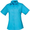 Premier Ladies Short Sleeve Poplin Blouse